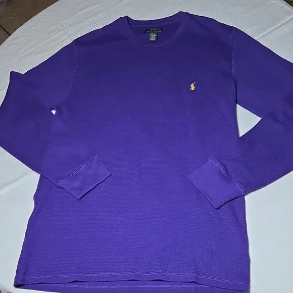 Polo by Ralph Lauren Vibrant Purple Long Sleeve Tee,sz L. - Picture 1 of 5